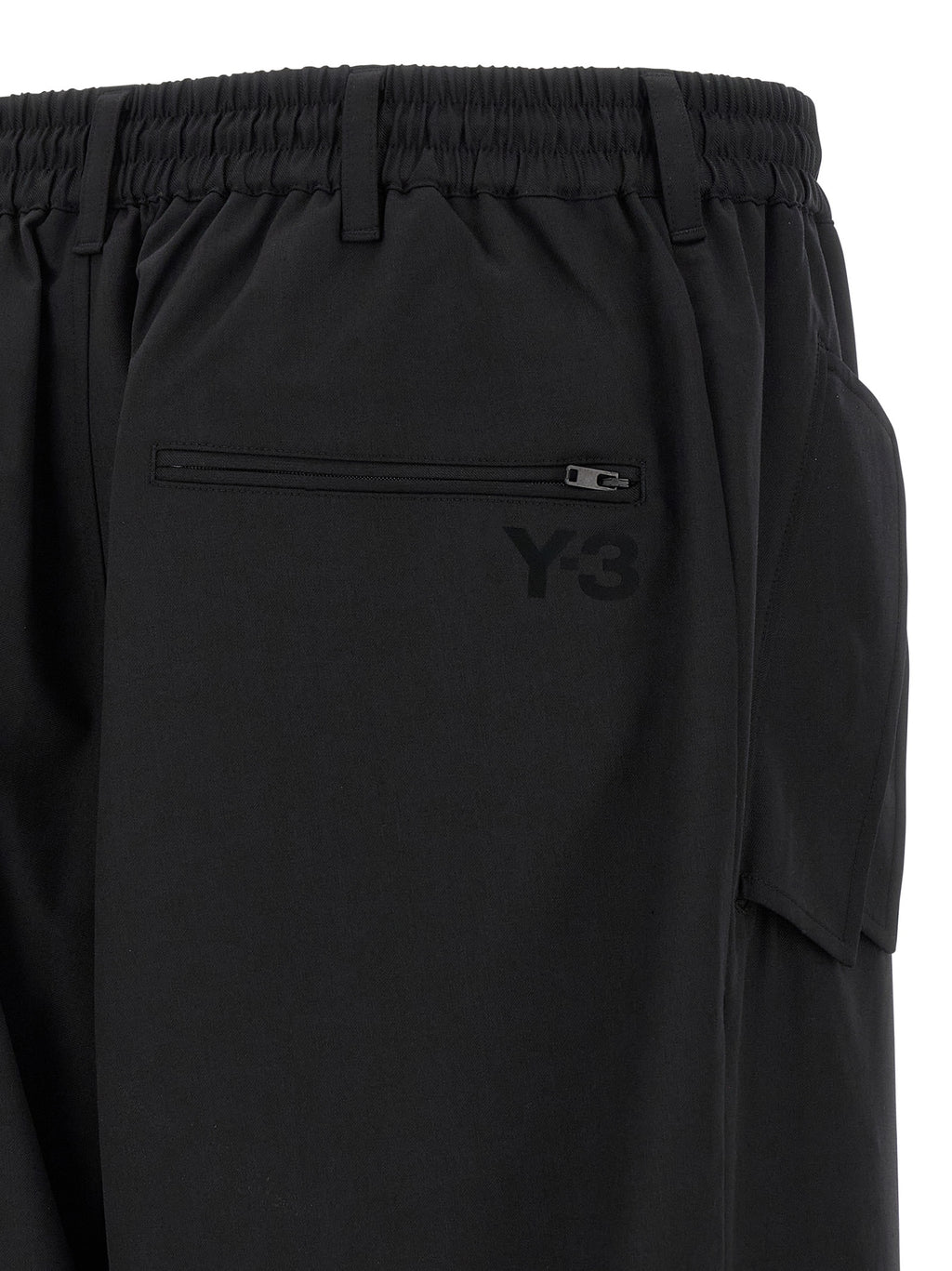 Y-3 Black Polyester Casual Pants