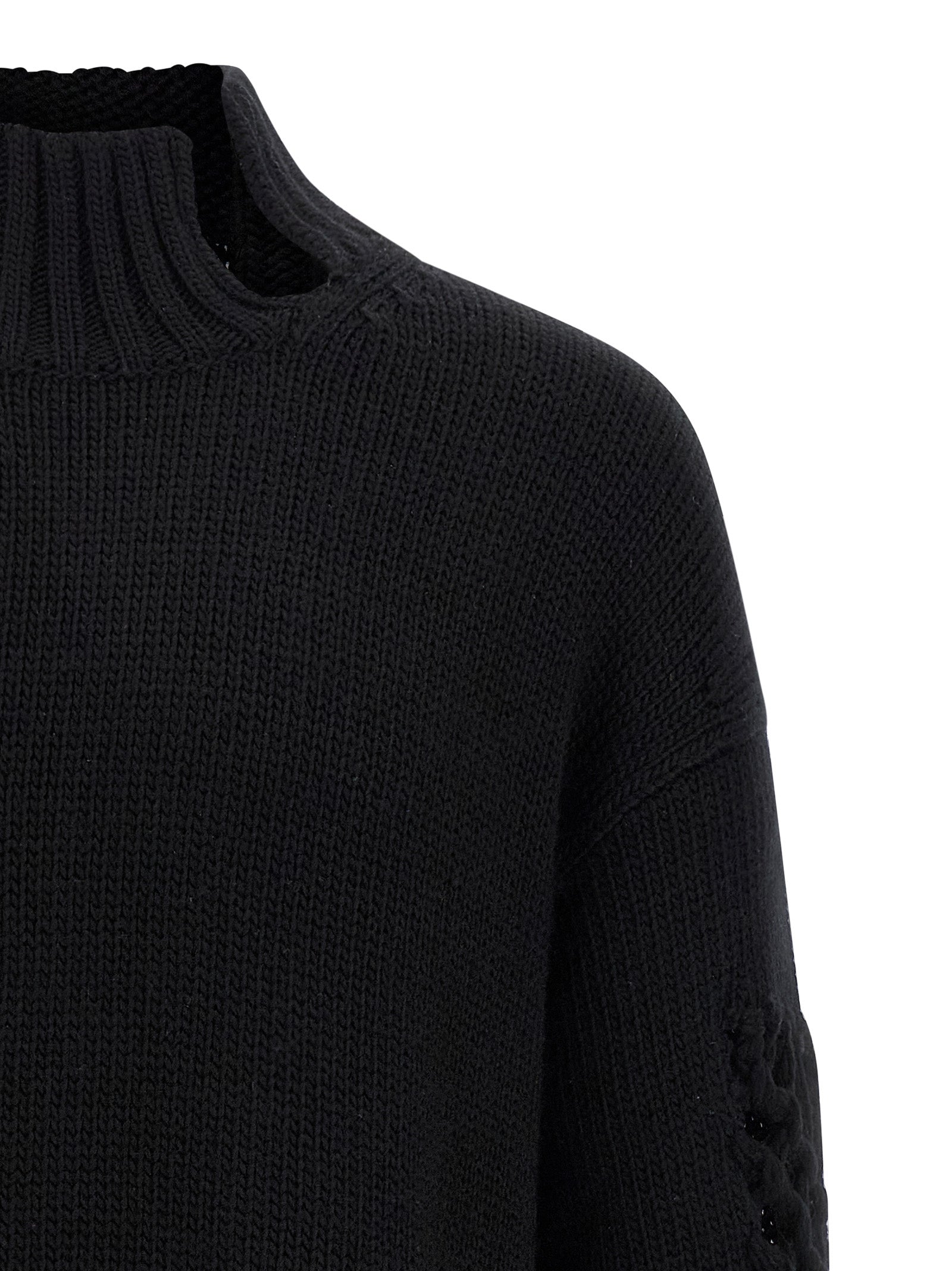 Yohji Yamamoto Black Wool Cardigan