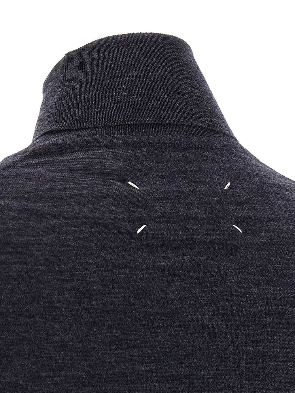 Maison Margiela Blue Wool Cardigan