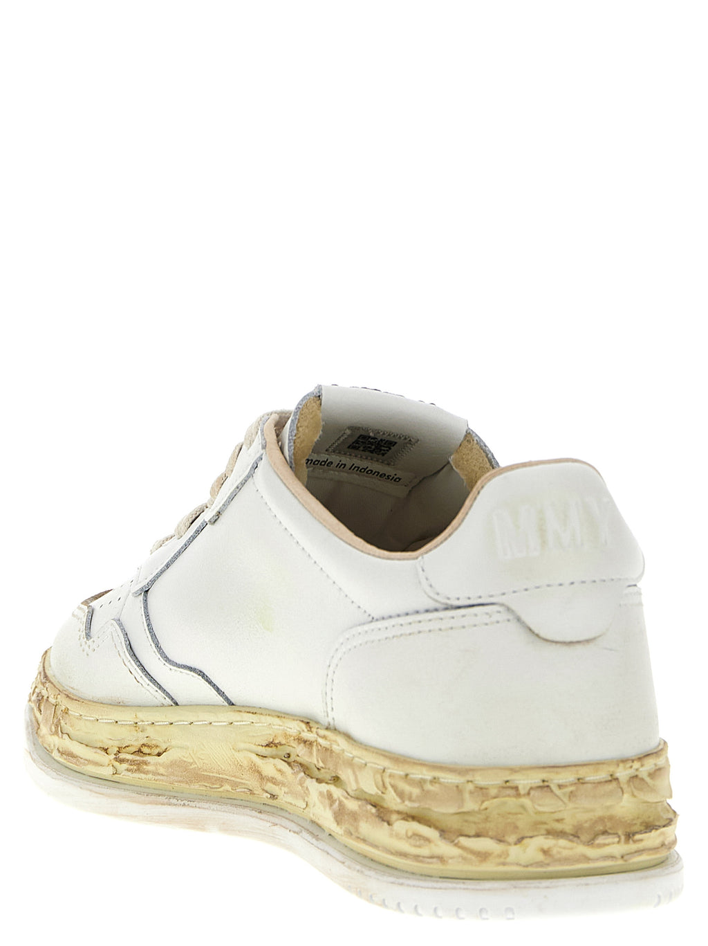 Autry White Goatskin Low Top Sneakers