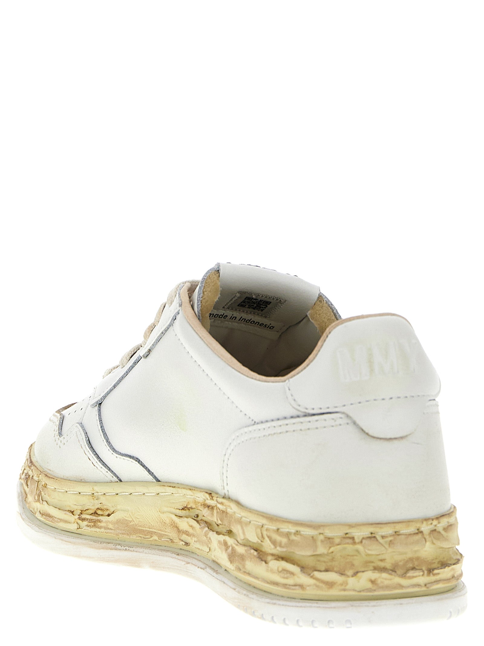 Autry White Goatskin Low Top Sneakers