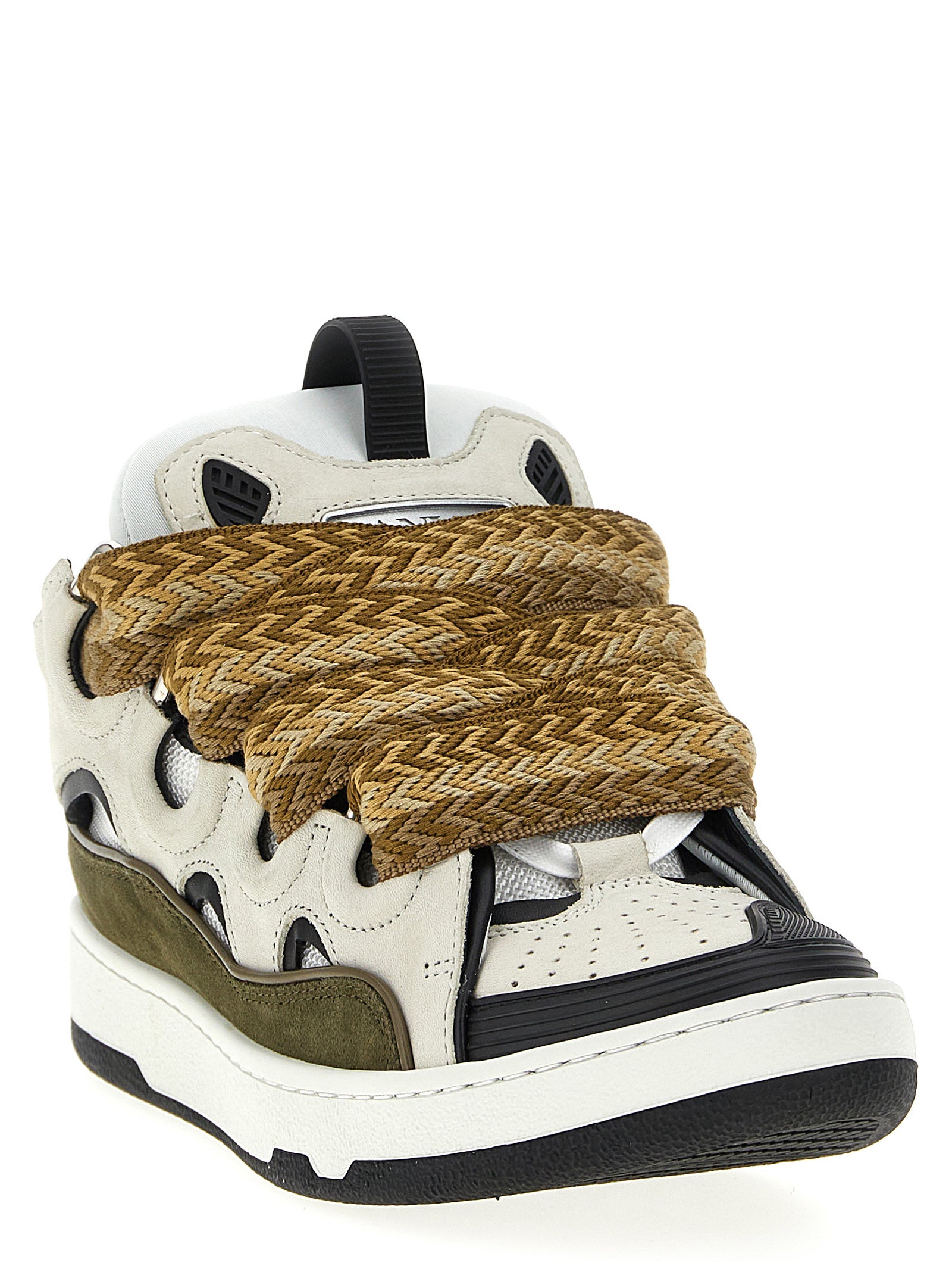 Lanvin Multicolor Calf Leather Bos Taurus Chunky Sneakers