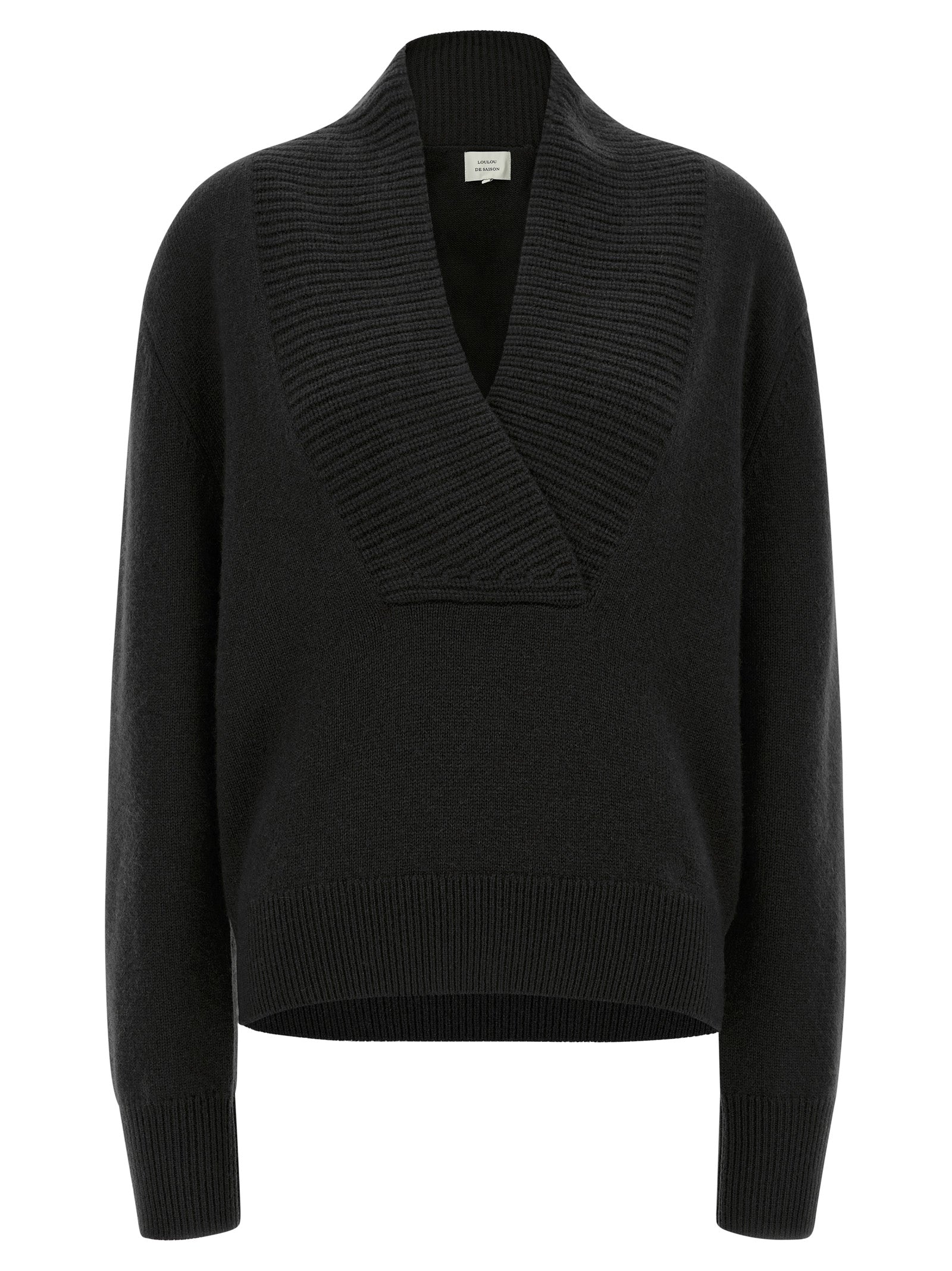 Loulou De Saison Black Cashmere Cardigan