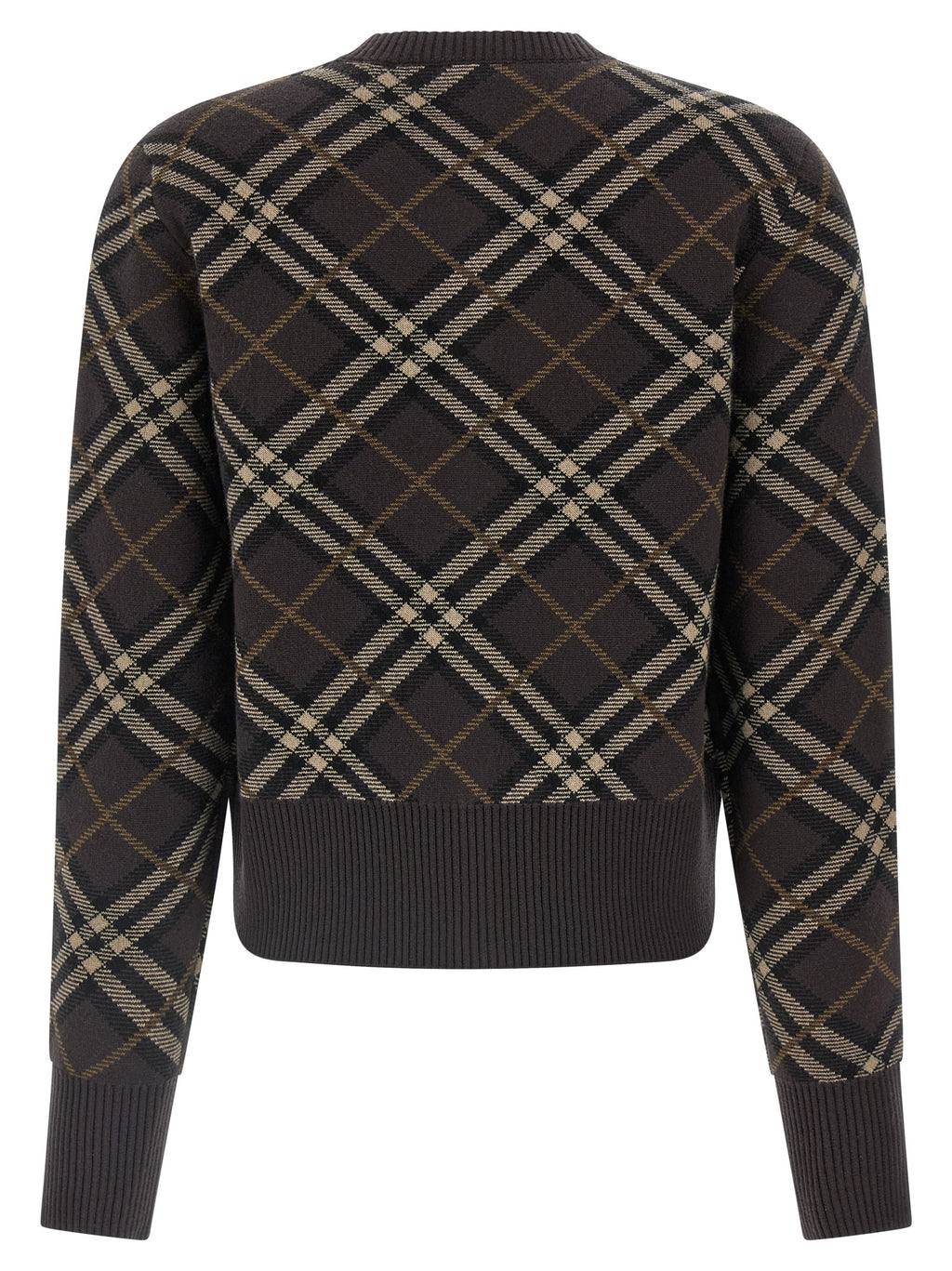 Burberry Brown Wool Cardigan