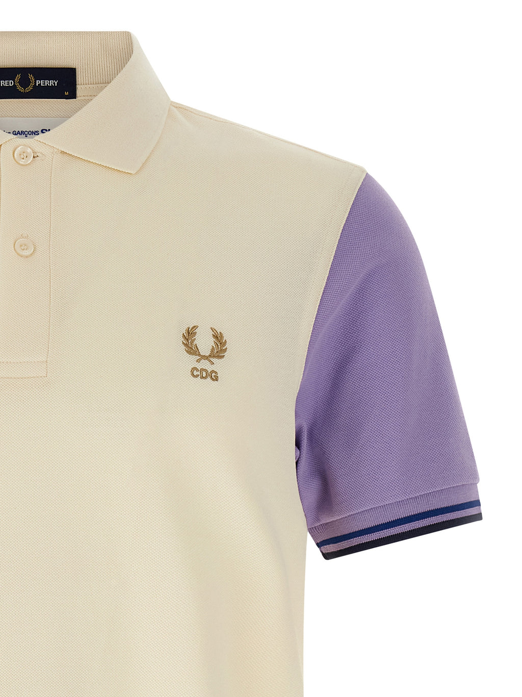 Comme Des Garçons White Cotton Polo Shirt