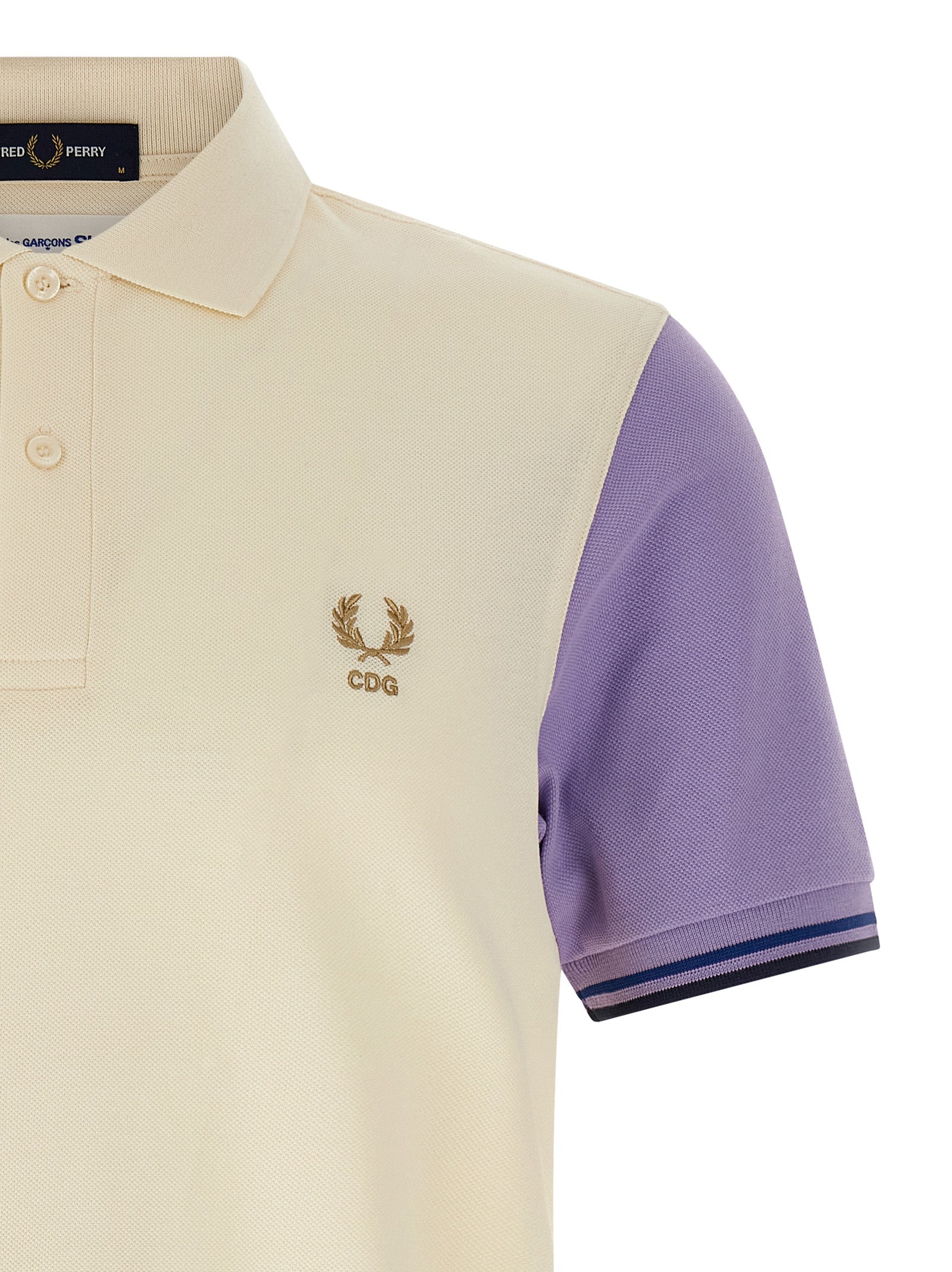 Comme Des Garçons White Cotton Polo Shirt