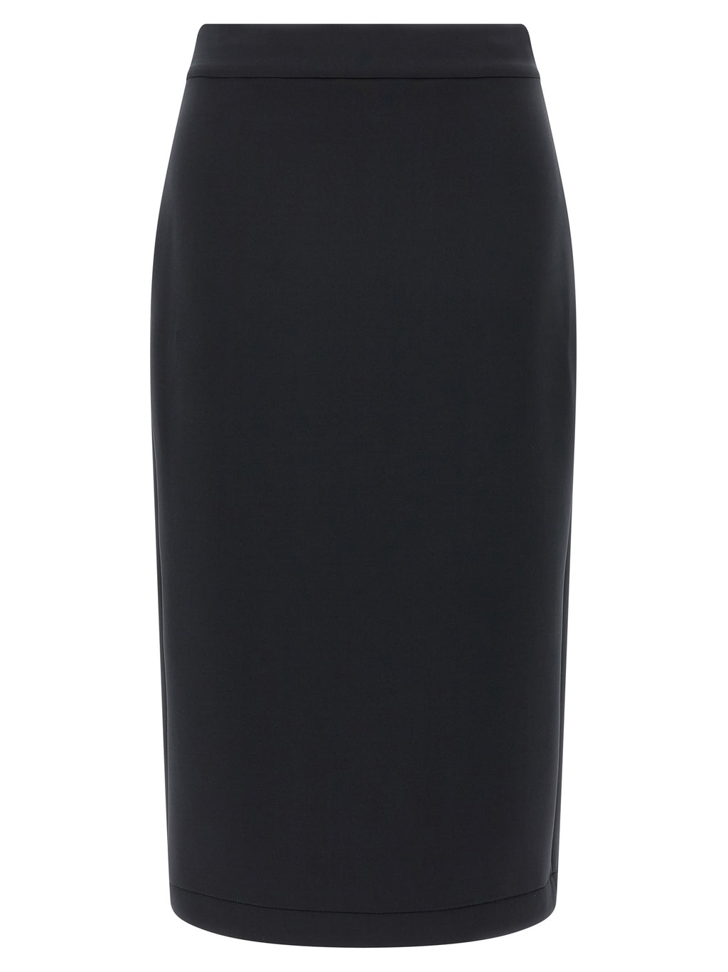 MONCLER GENIUS Black Polyester Midi Skirt