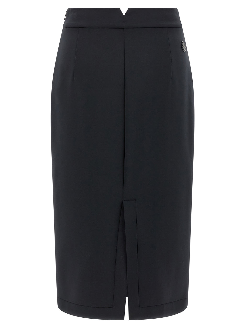 MONCLER GENIUS Black Polyester Midi Skirt