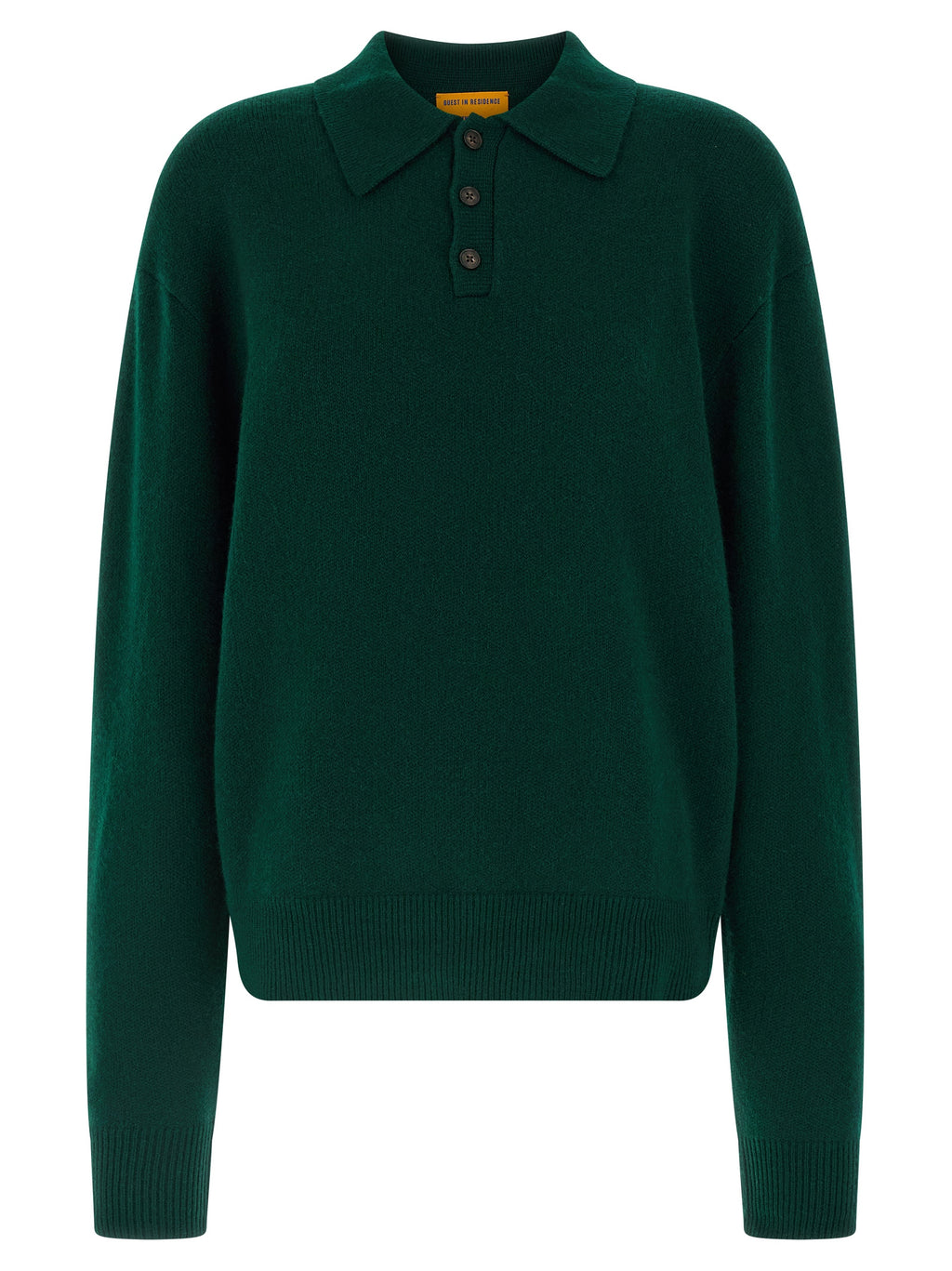 Guest in Residence Bicolor Cashmere Polo Shirt