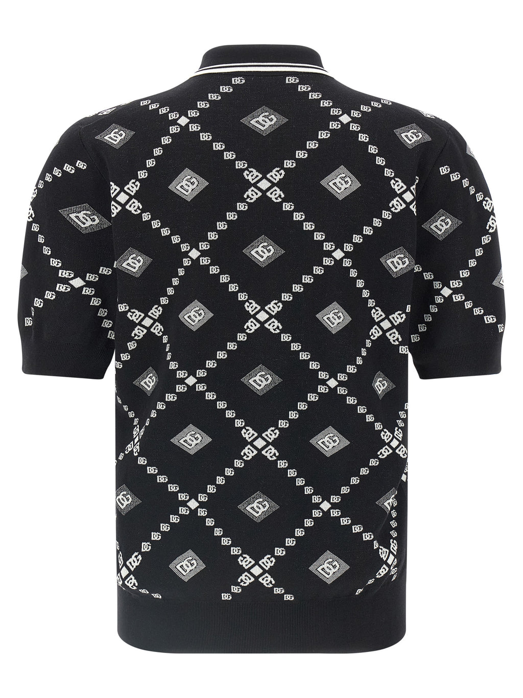 Dolce & Gabbana Bicolor Cashmere Polo Shirt
