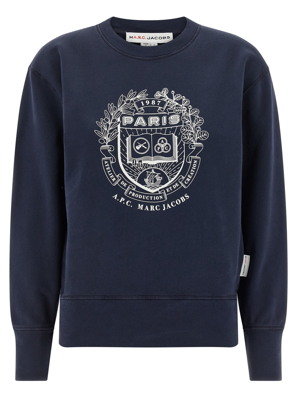A.P.C. Blue Cotton Sweatshirt