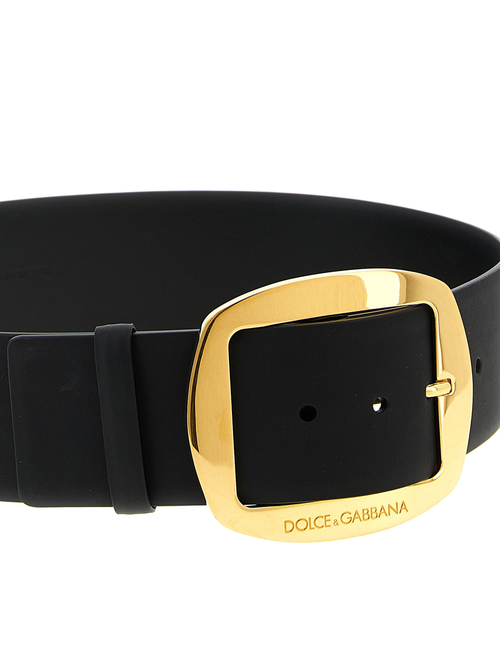 Dolce & Gabbana Black Calfskin Regular Belt