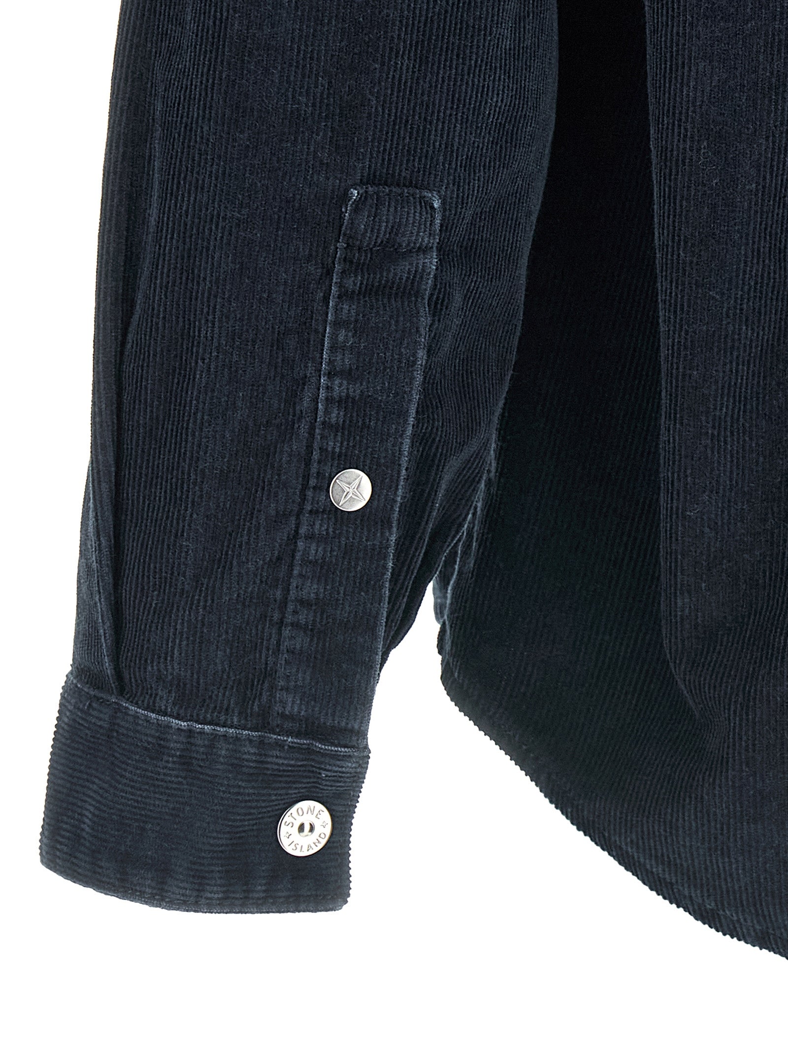 Stone Island Blue Cotton Blouse