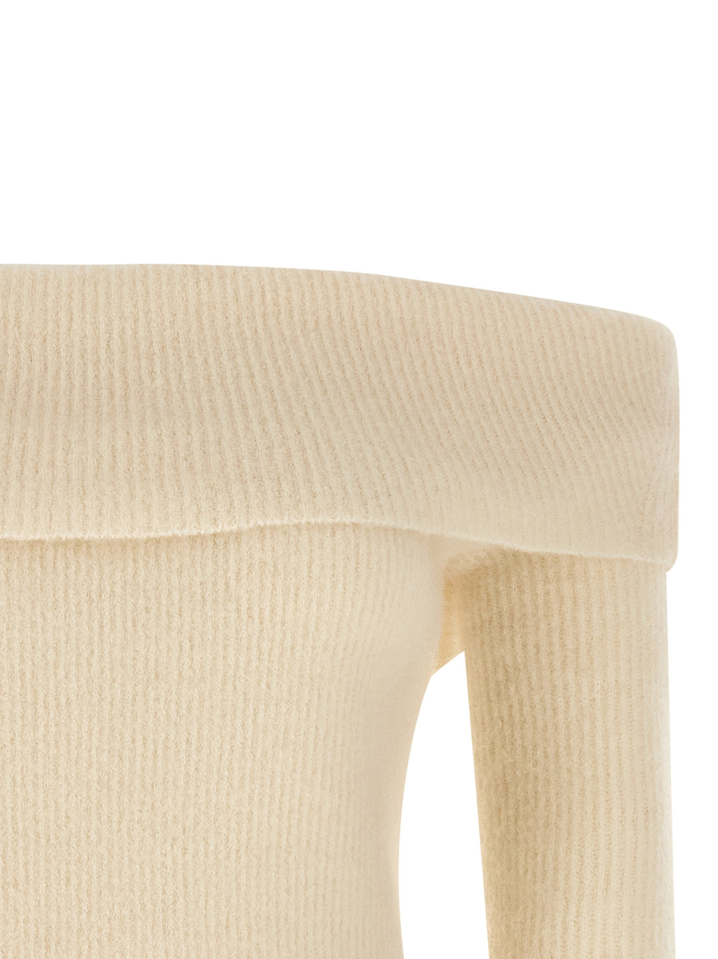 Rick Owens White Wool Cardigan