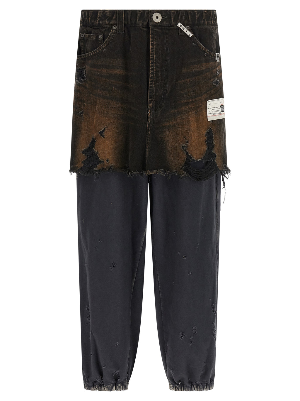 Maison Mihara Yasuhiro Black Cotton Casual Pants