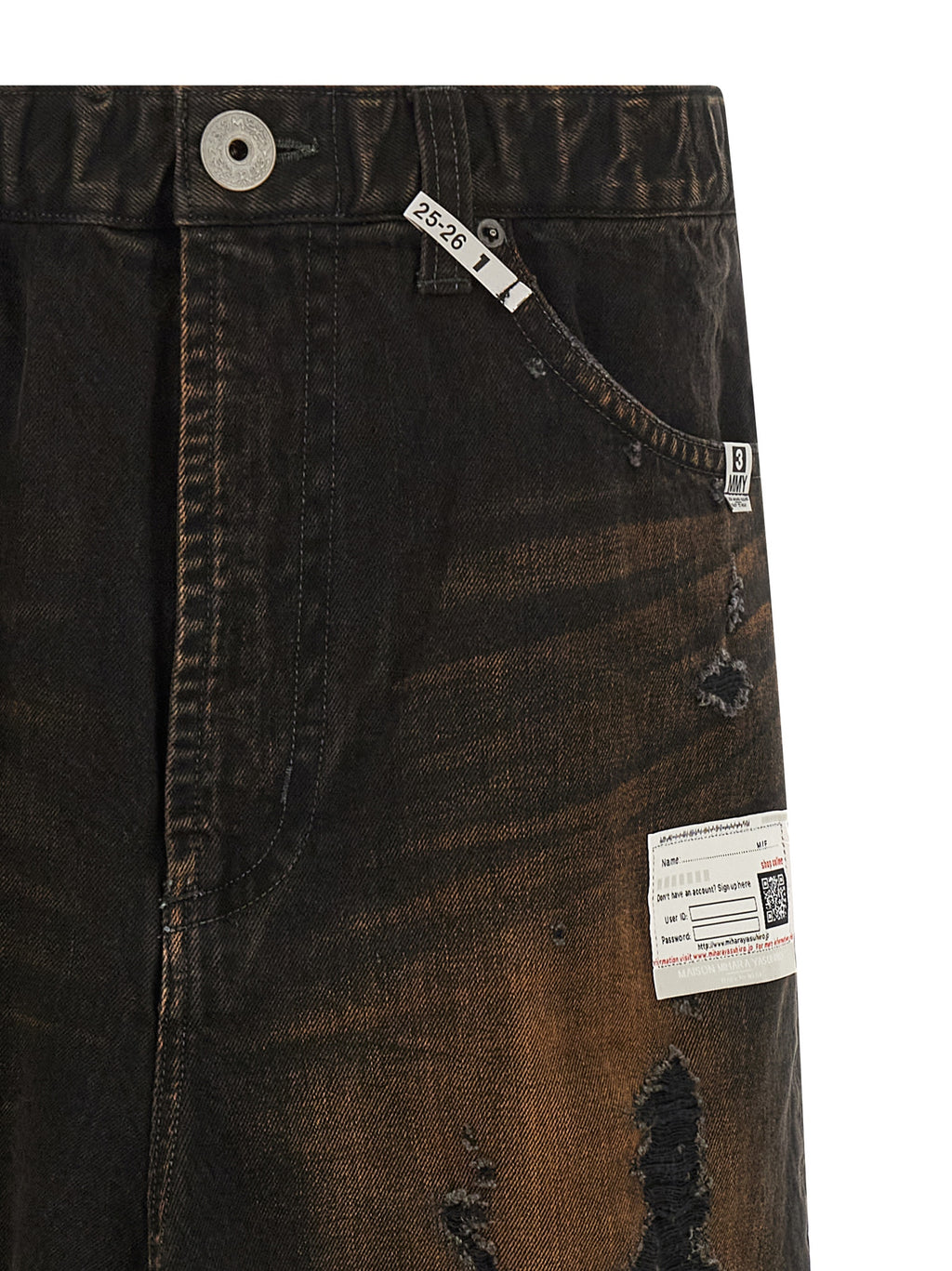 Maison Mihara Yasuhiro Black Cotton Casual Pants