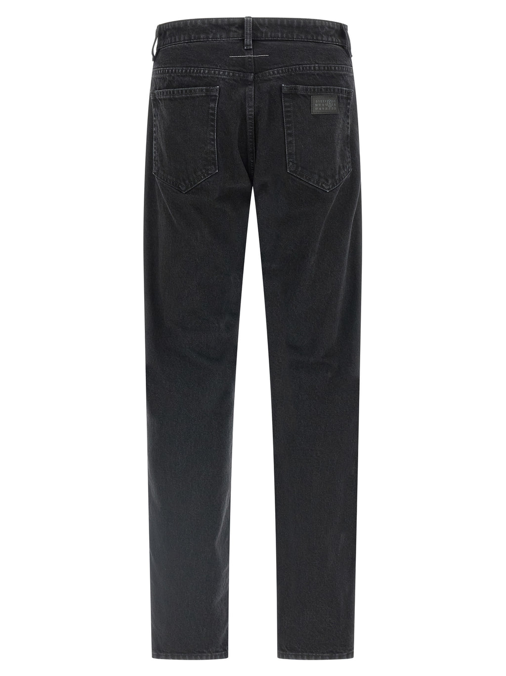 MM6 Maison Margiela Black Cotton Tapered Jeans