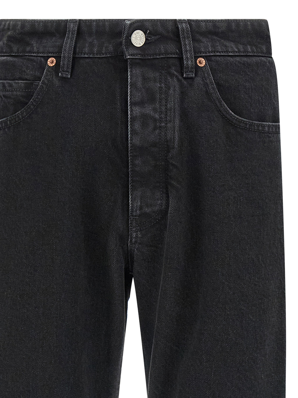 MM6 Maison Margiela Black Cotton Tapered Jeans