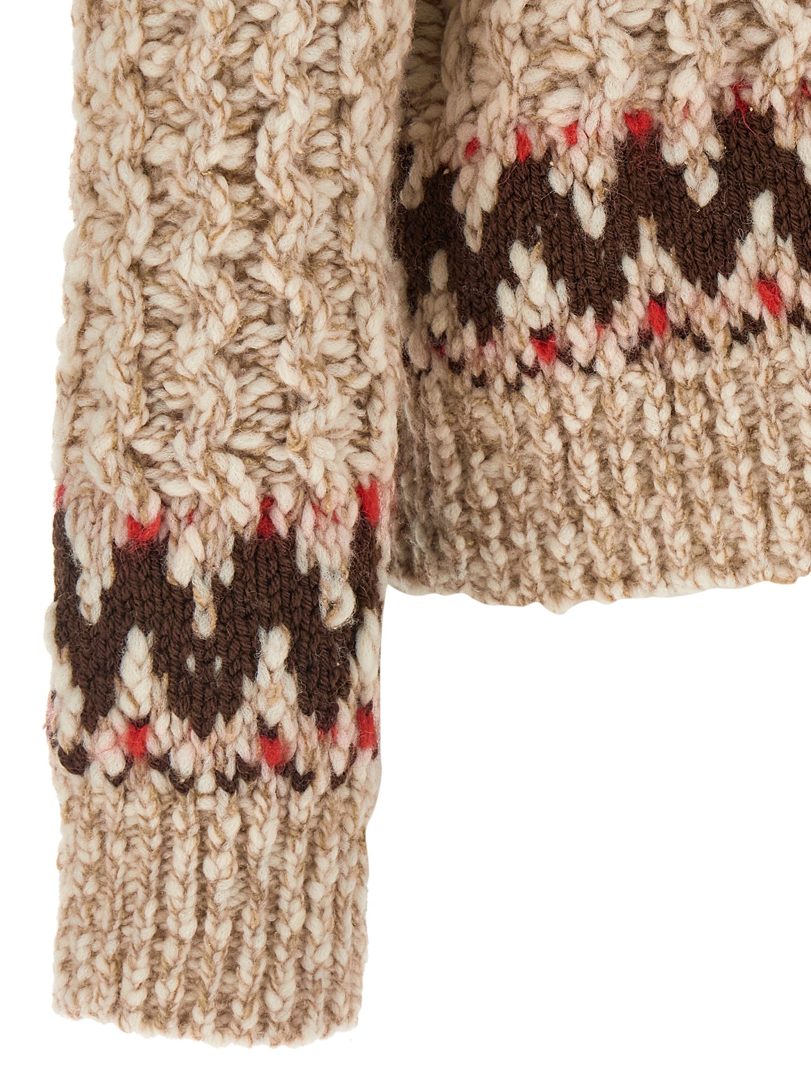 Moncler Grenoble Multicolor Wool Cardigan