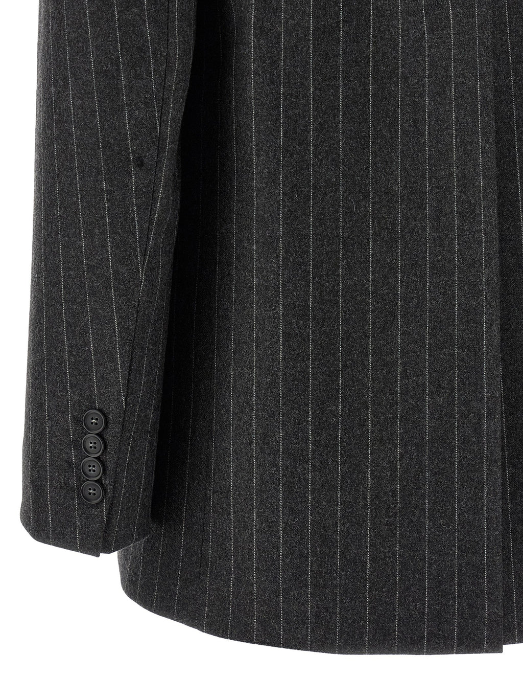 Sportmax Gray Virgin Wool Blazer