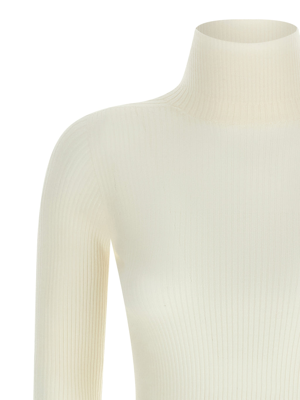 Sportmax White Virgin Wool Cardigan