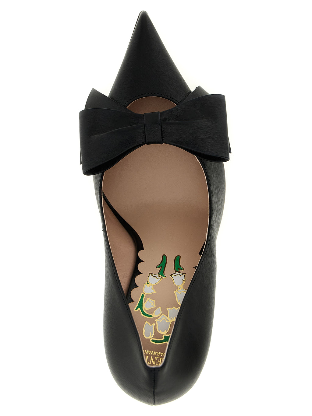 Valentino Garavani Black Calfskin High Heel Pumps