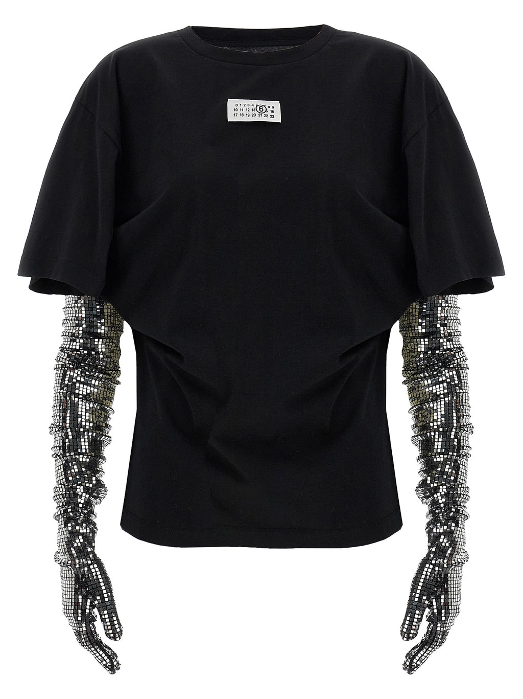 MM6 Maison Margiela Black Cotton T-Shirt