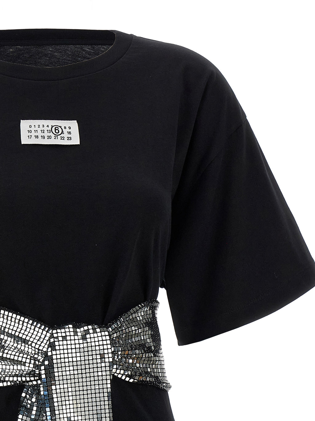 MM6 Maison Margiela Black Cotton T-Shirt