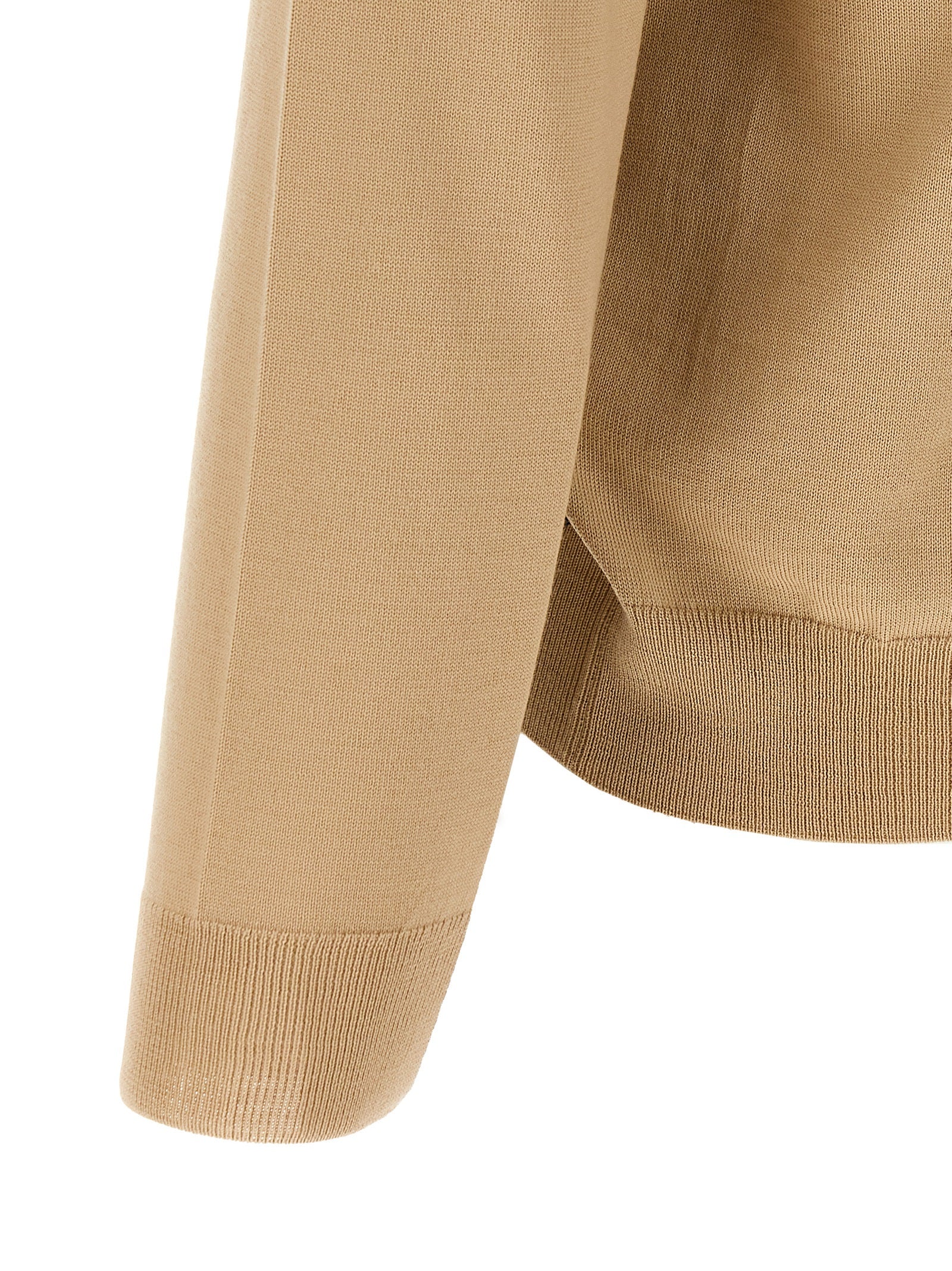Hugo Boss Beige Virgin Wool Cardigan