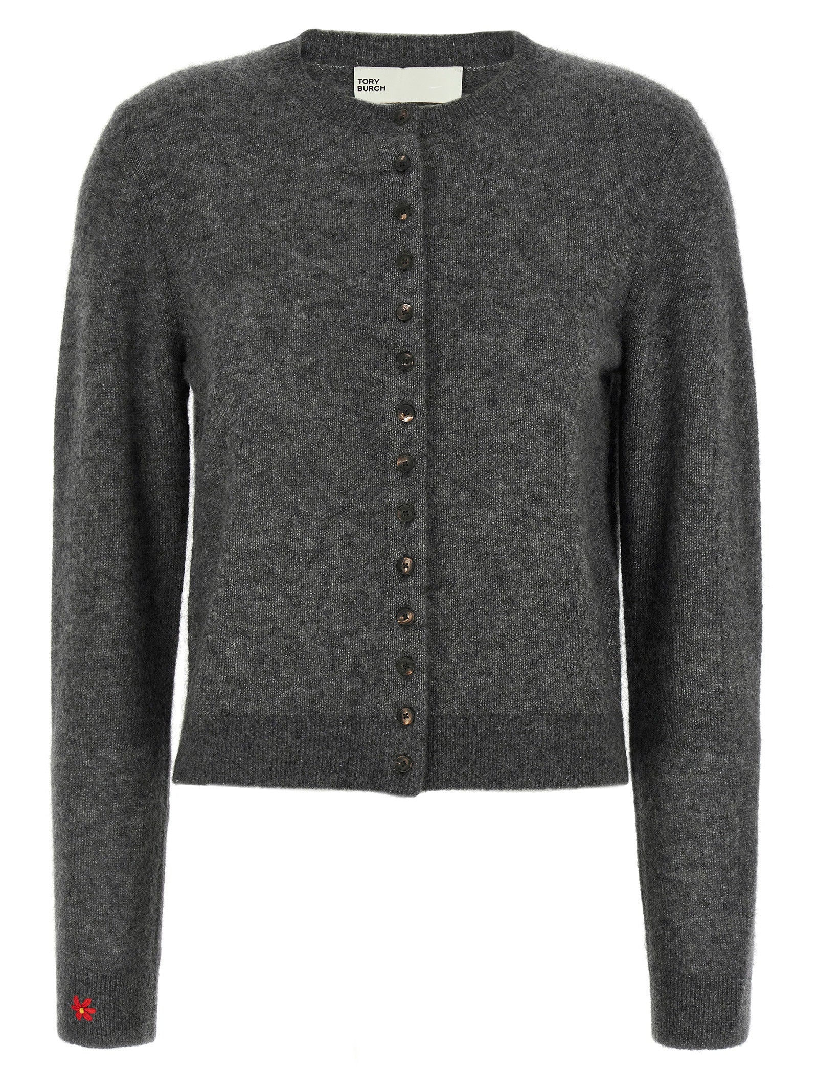 Tory Burch Gray Cashmere Cardigan