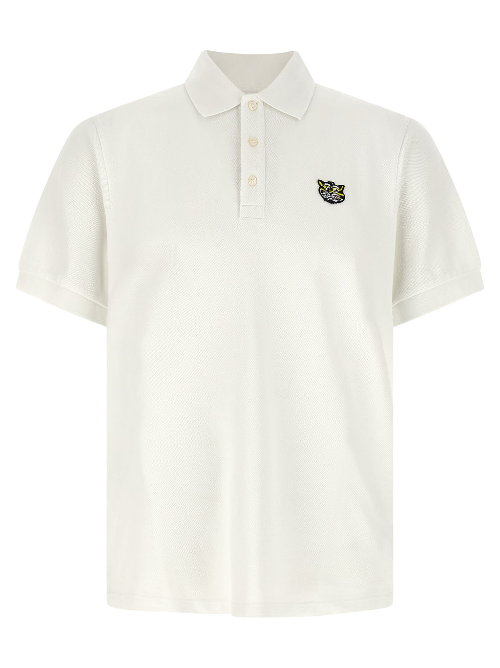 Kenzo White Cotton Polo Shirt