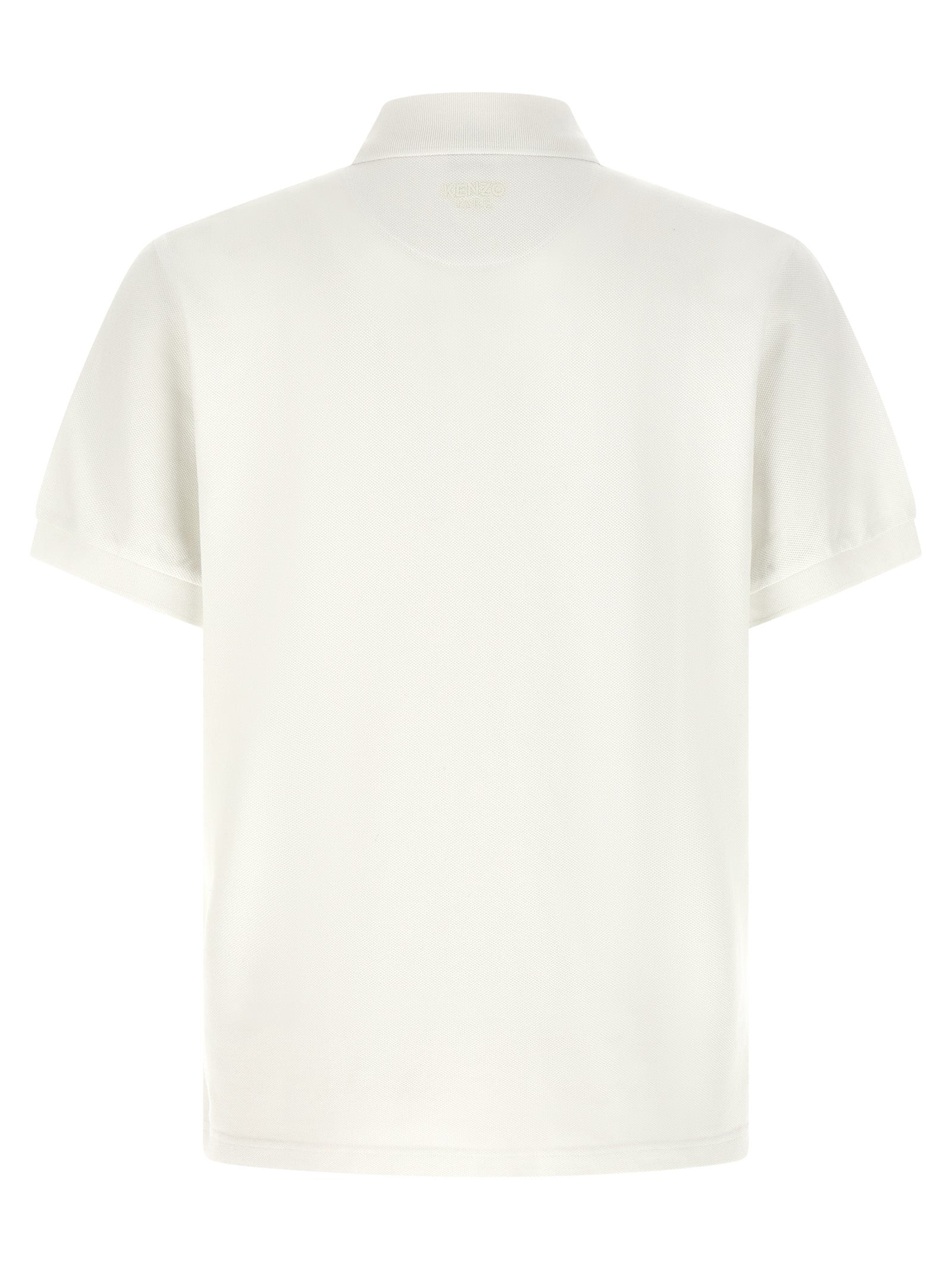 Kenzo White Cotton Polo Shirt