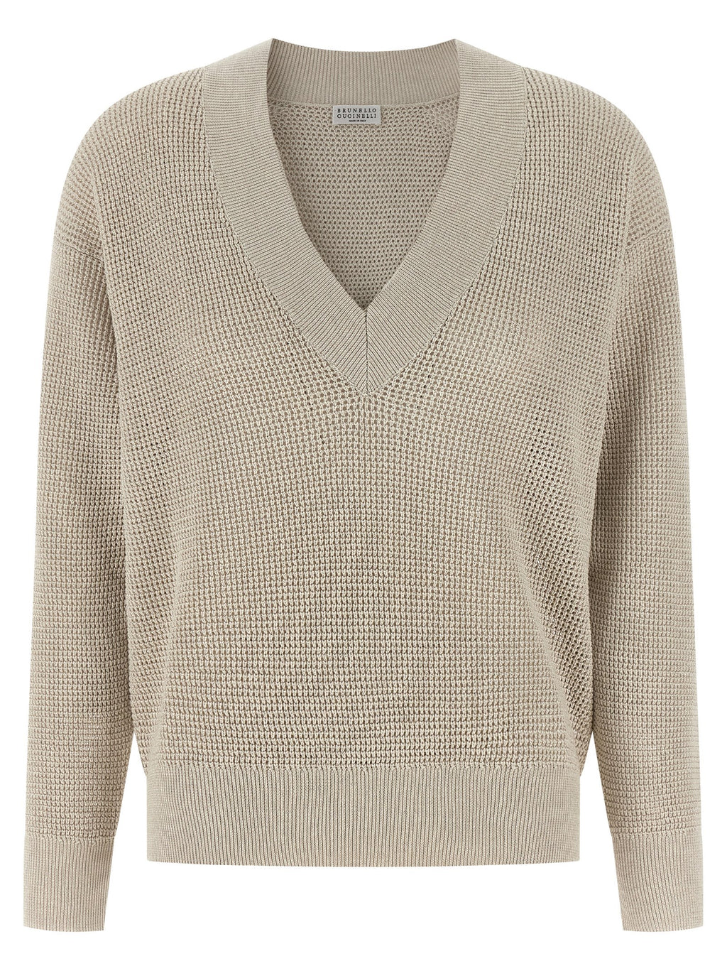 Brunello Cucinelli Beige Cotton Cardigan