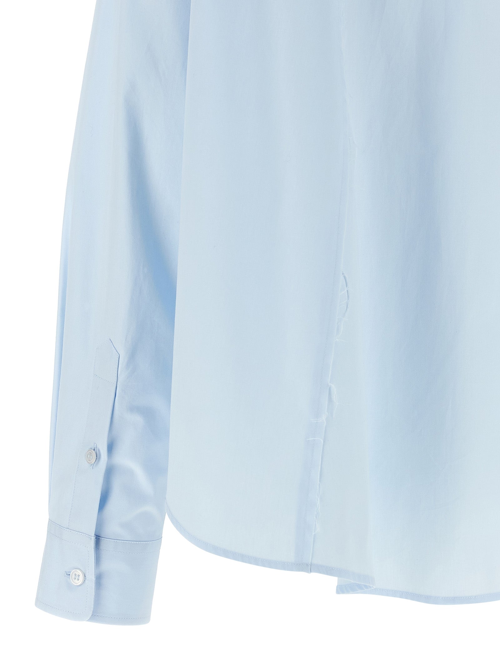 MM6 Maison Margiela Blue Cotton Blouse