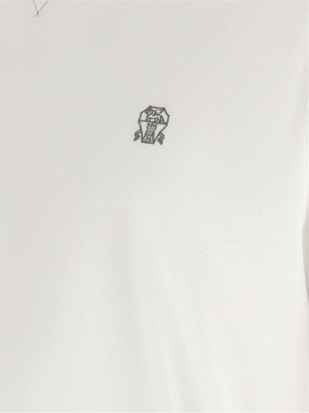 Brunello Cucinelli White T-Shirt side view