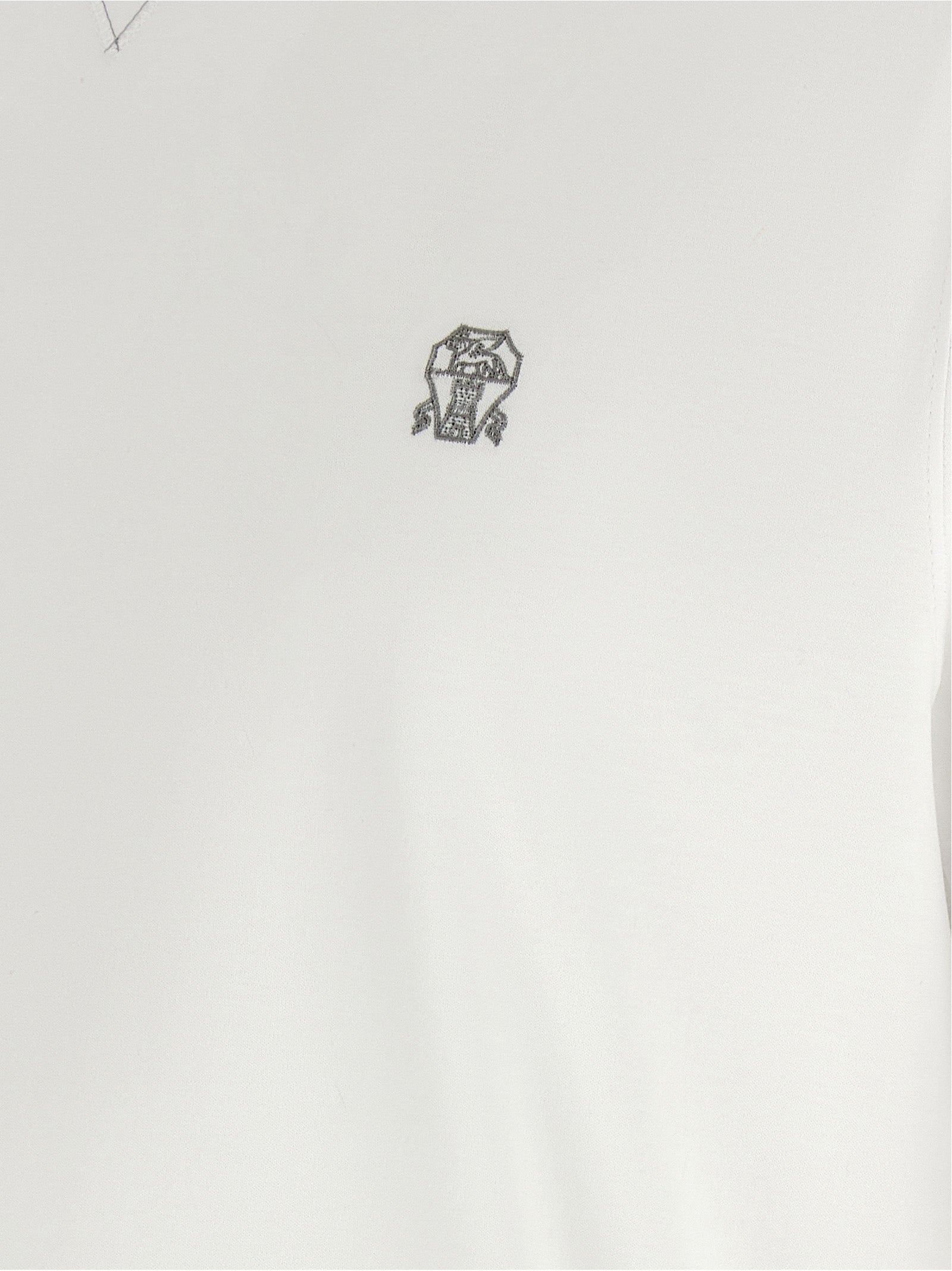 Brunello Cucinelli White T-Shirt side view