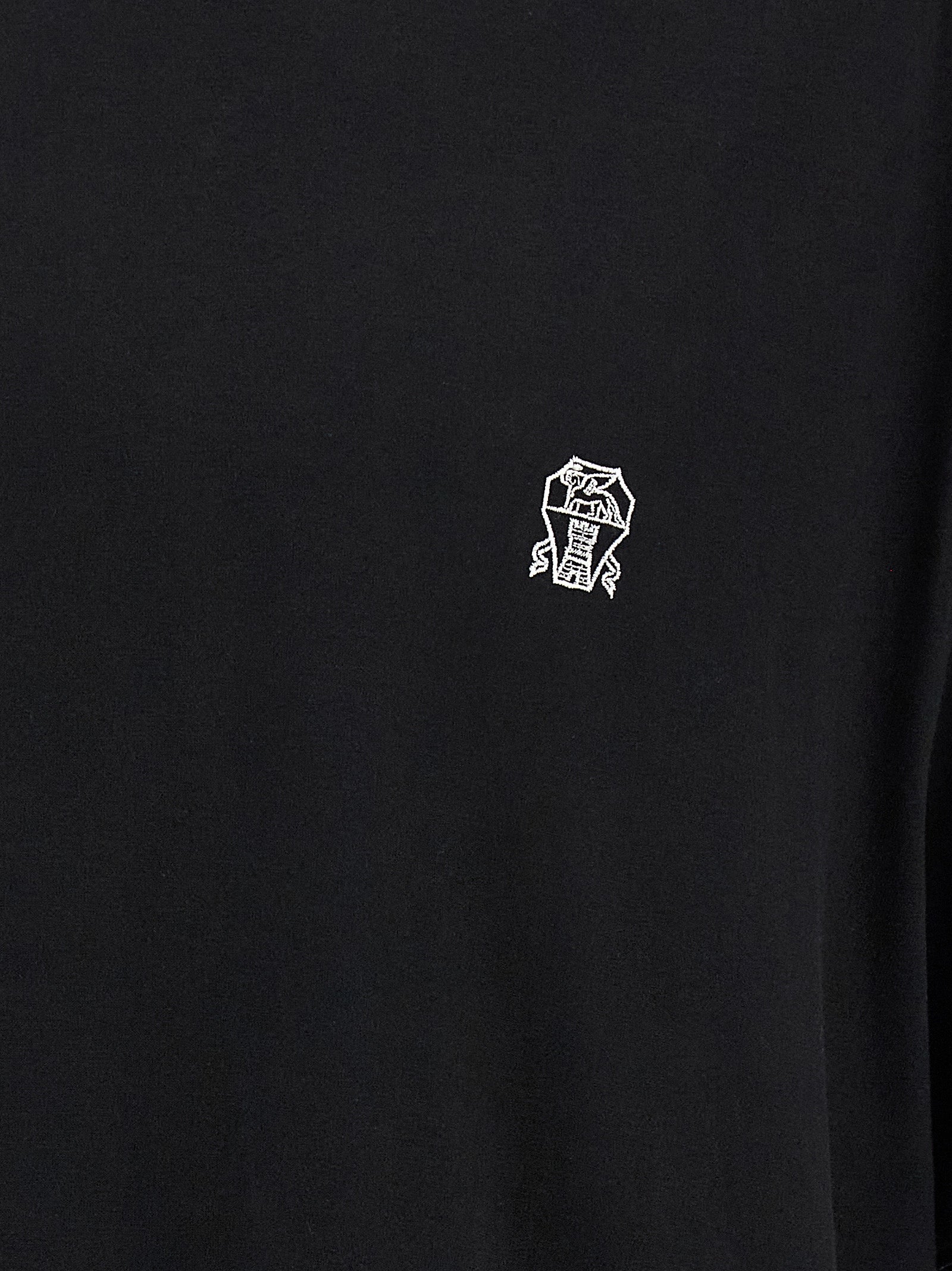 Brunello Cucinelli Black T-Shirt side view