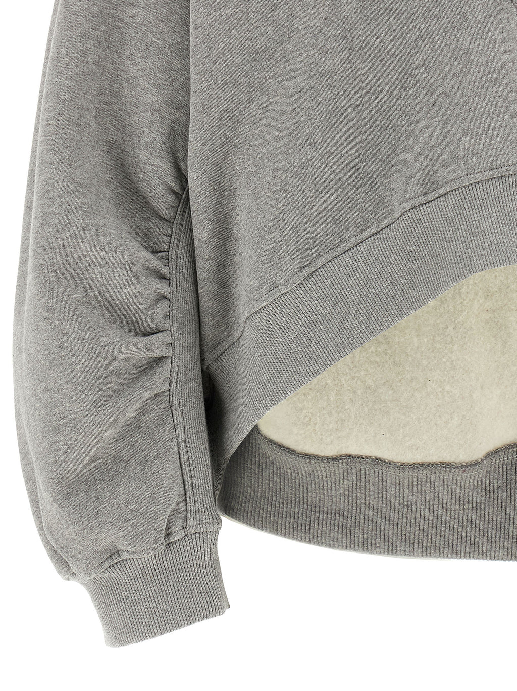 The Attico Gray Cotton Sweatshirt