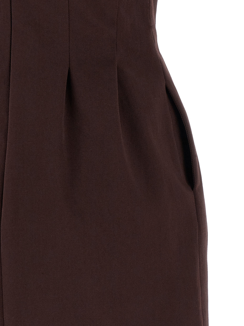 Elisabetta Franchi Brown Cotton Short Dress