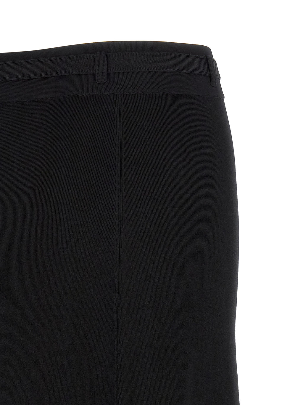 Elisabetta Franchi Black Viscose Midi Skirt