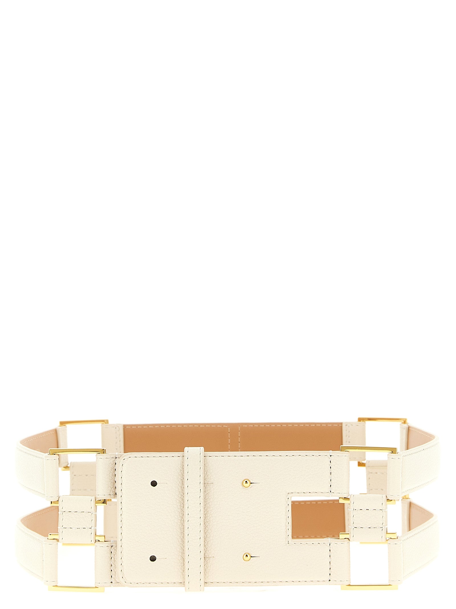 Elisabetta Franchi White Polyethylene Regular Belt