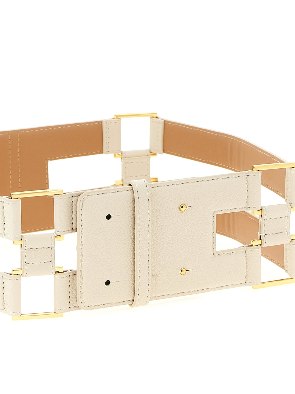 Elisabetta Franchi White Polyethylene Regular Belt