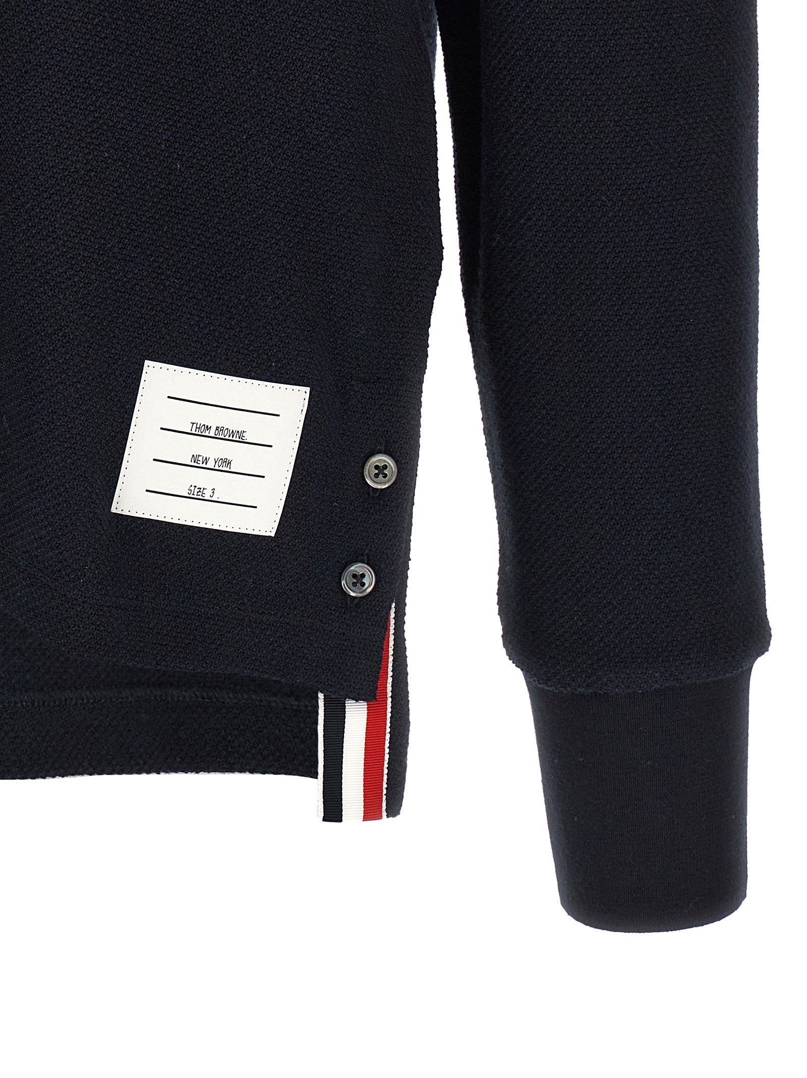 Thom Browne Blue Polo Shirt side view