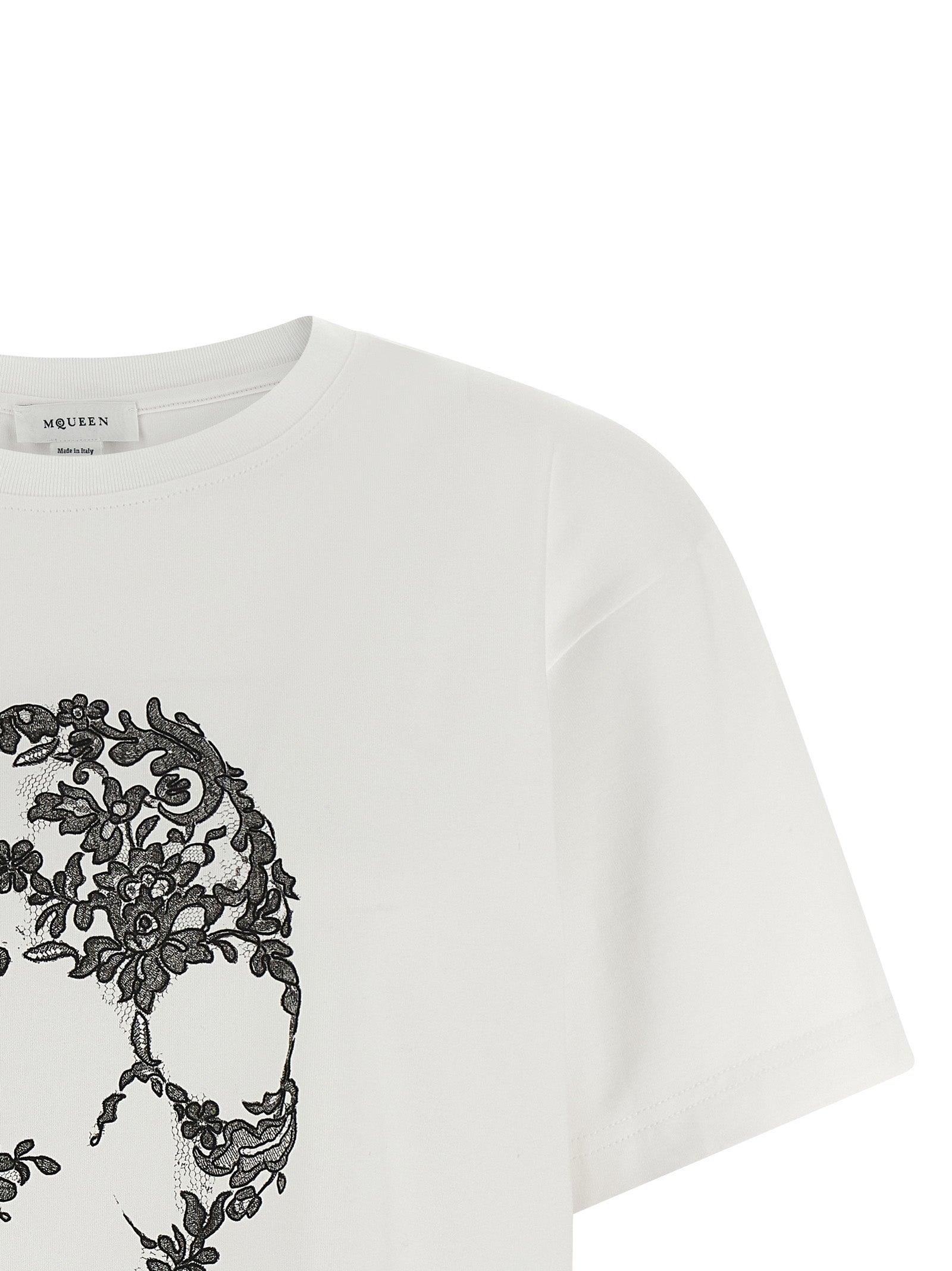 Alexander McQueen Bicolor Cotton T-Shirt