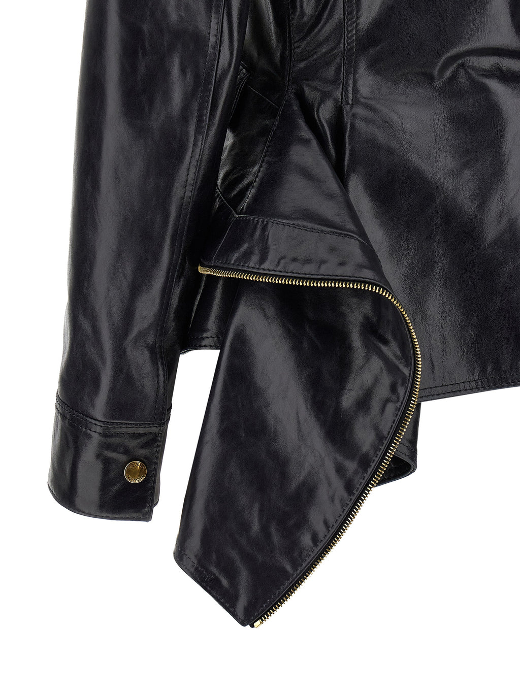 Alexander McQueen Black Cowhide Leather Jacket