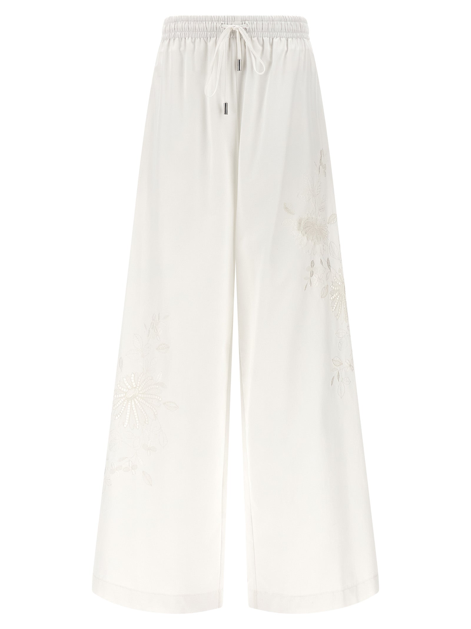 Ermanno Scervino White Cotton Casual Pants