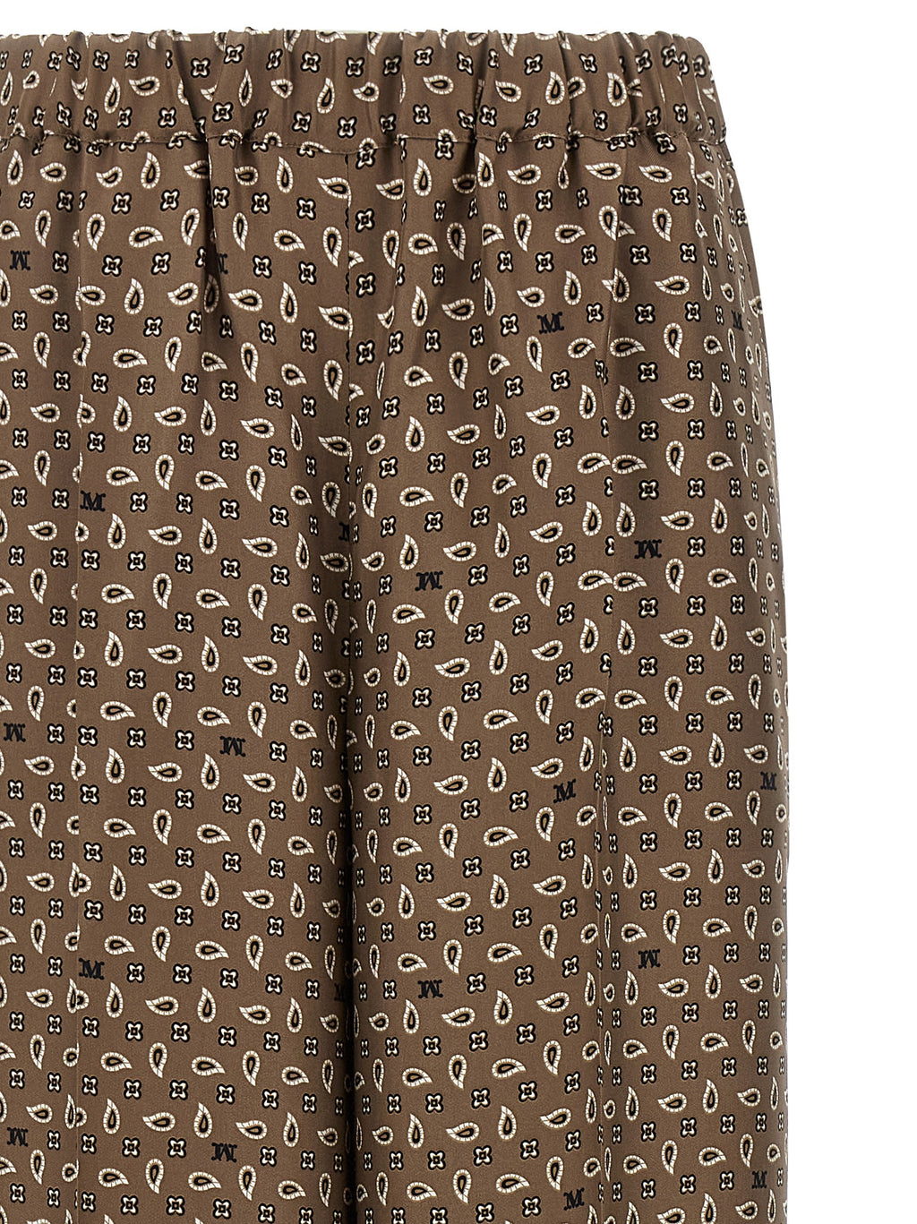 Max Mara Brown Silk Casual Pants