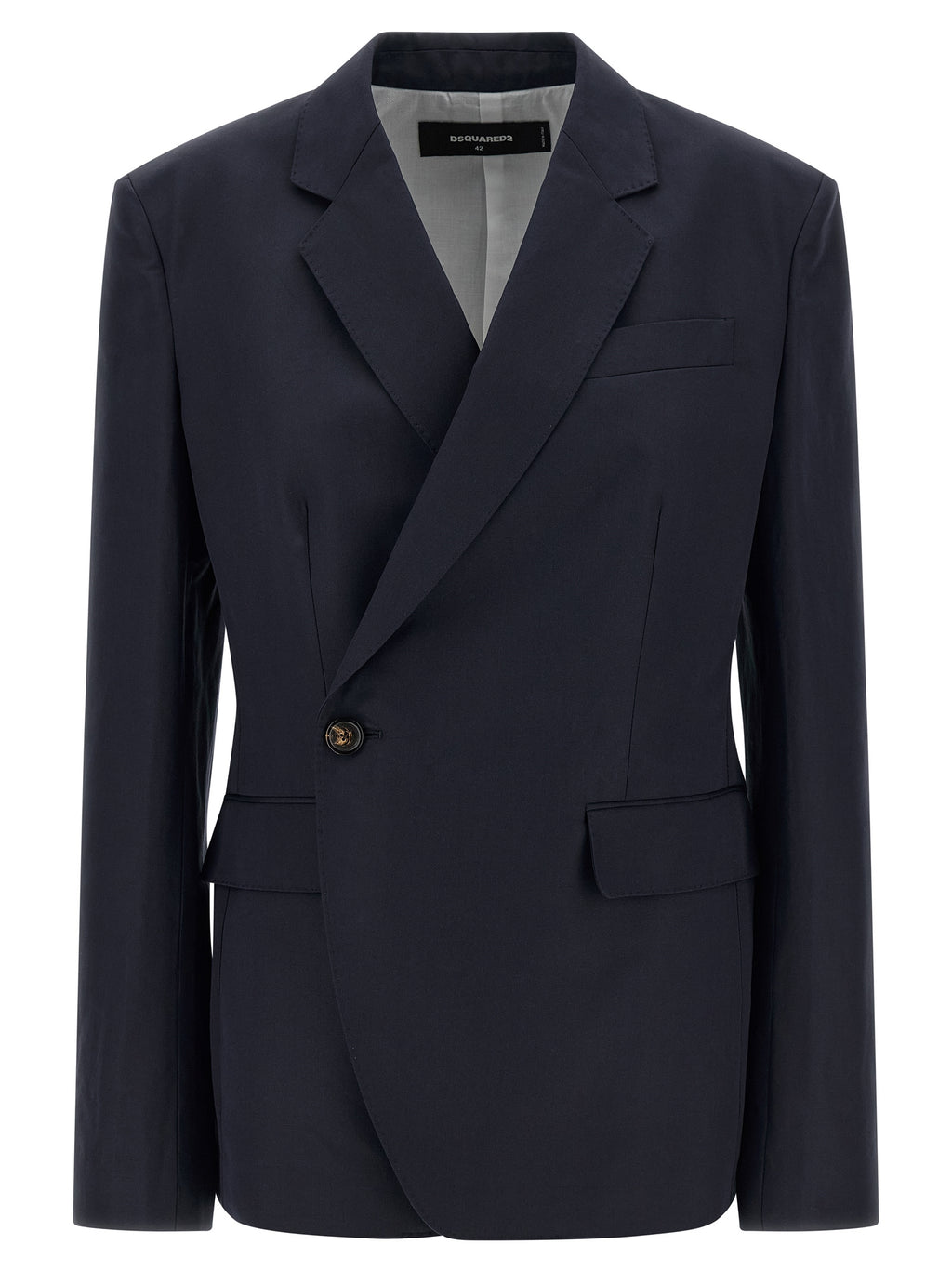 Dsquared² Blue Cotton Blazer