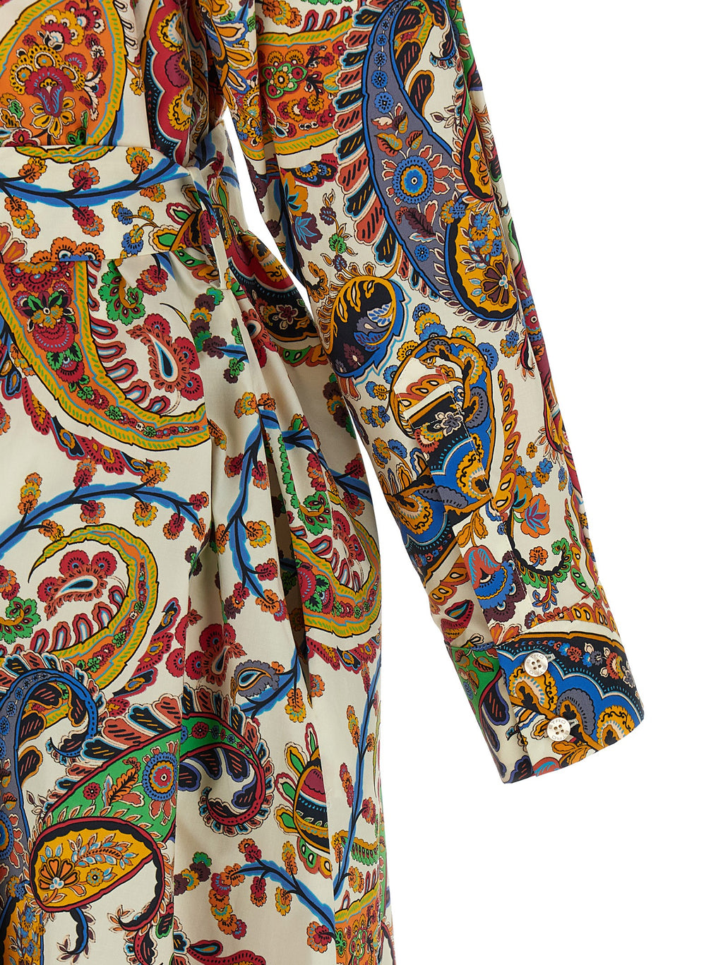 Etro Multicolor Cotton Midi Dress