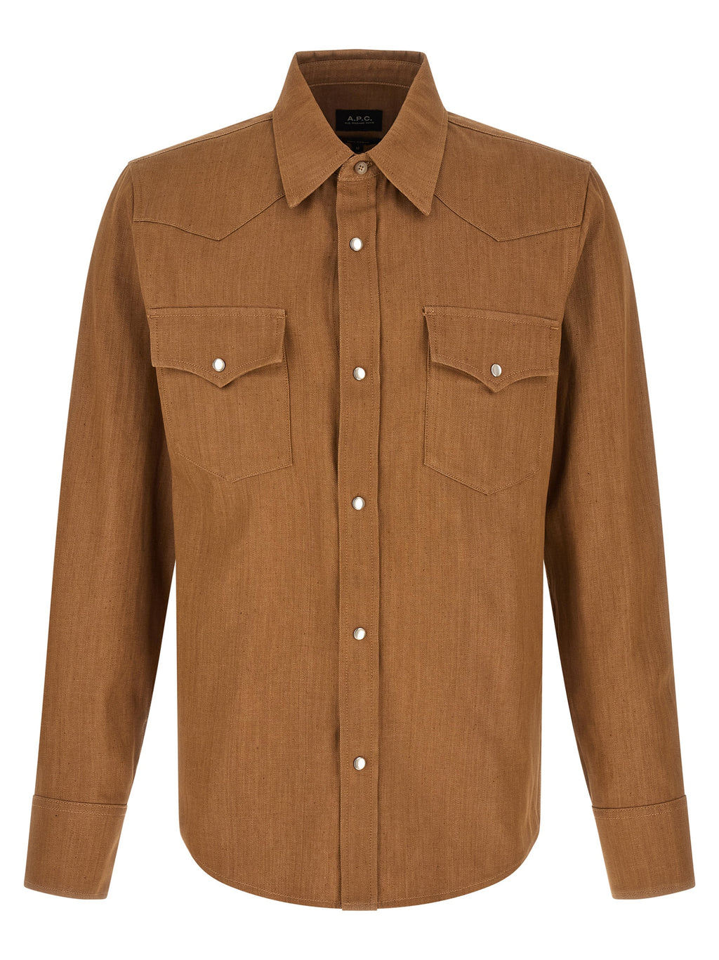 A.P.C. Brown Cotton Blouse